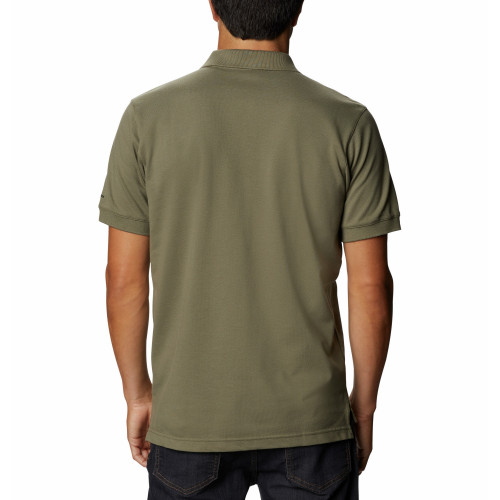 Рубашка-поло мужская Columbia Cascade Range™ Solid Polo тёмно-зелёный