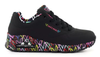 Кроссовки женские Skechers Uno-Loving Love черный 155506-BBK