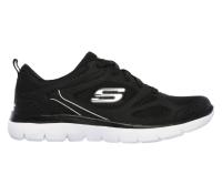 Кроссовки женские Skechers Summits Suited черный/белый 12982-BKW