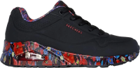 Кроссовки женские Skechers Uno - Majestic Garden черный 155583-BKMT