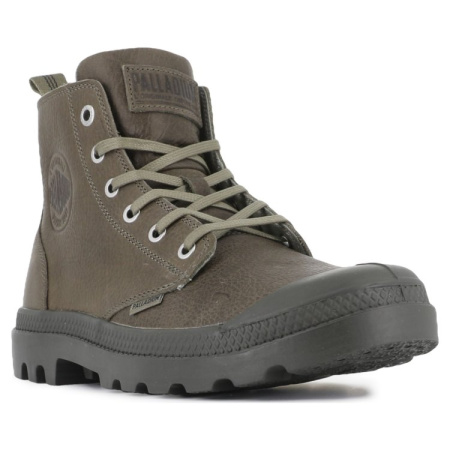 Ботинки мужские Palladium PAMPA HI ZIP LTH ESS серо-зеленый 76888-308