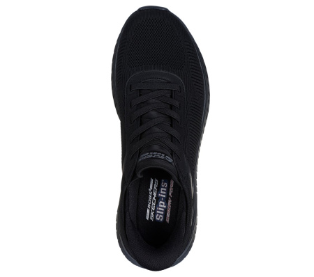 Кроссовки мужские Skechers BOBS Sport Squad Chaos - Solid Step черный 118312-BBK