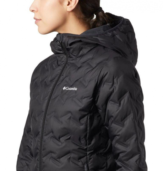 Куртка пуховая женская Columbia Delta Ridge™ Down Hooded Jacket чёрный