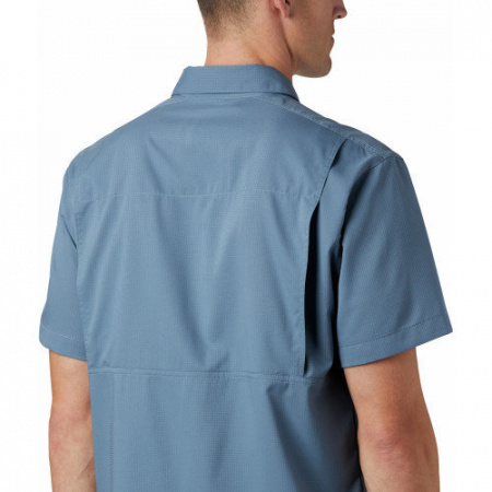 Рубашка мужская Columbia Silver Ridge Lite™ Short Sleeve Shirt blue