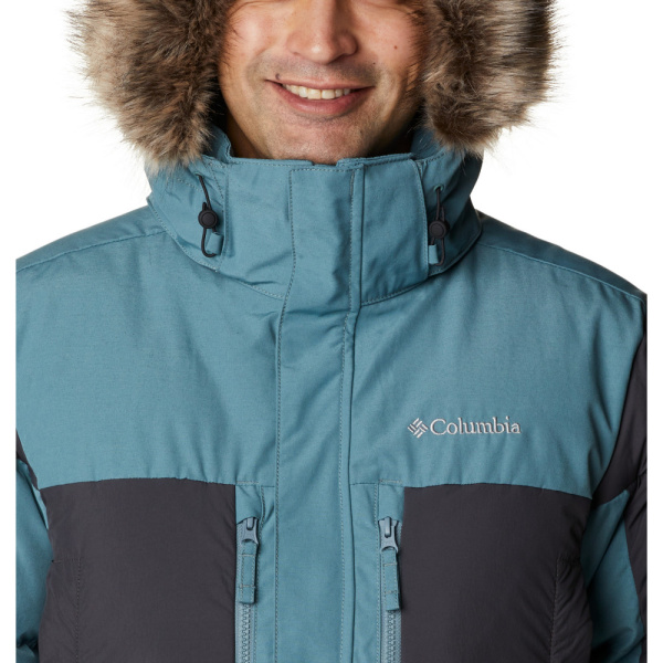 Куртка утепленная мужская COLUMBIA Marquam Peak Fusion™ Parka серо-зеленый