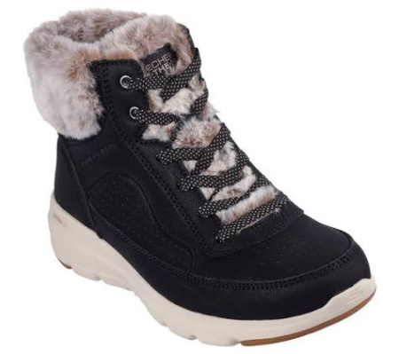 Ботинки женские Skechers GLACIAL ULTRA - MOUNTAIN MUSE черный 144199-BLK