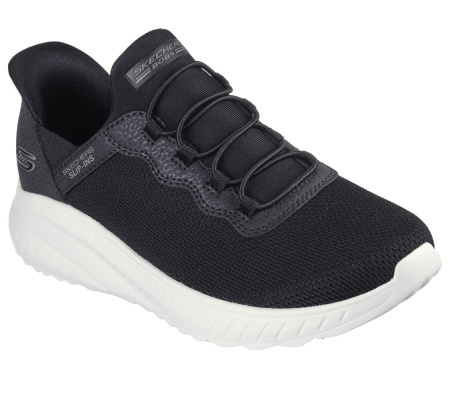 Кроссовки мужские Skechers Slip-ins: BOBS Sport Squad Chaos черный/белый 118300-BLK