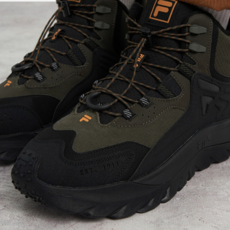 Кроссовки мужские FILA BOUNDER MID M черный/зеленый 136441-BU