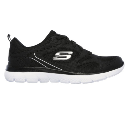 Кроссовки женские Skechers Summits Suited черный/белый 12982-BKW