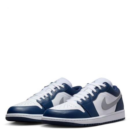 Кроссовки мужские AIR JORDAN 1 LOW синий/белый 553558-141