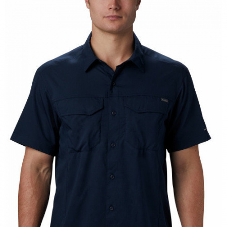 Рубашка мужская Columbia Silver Ridge Lite™ Short Sleeve Shirt dark-blue