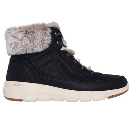 Ботинки женские Skechers GLACIAL ULTRA - MOUNTAIN MUSE черный 144199-BLK