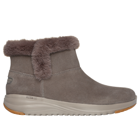 Ботинки женские Skechers ON-THE-GO STELLAR - COZY STEP темно-коричневый 144775-DKTP