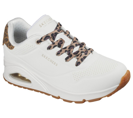 Кроссовки женские Skechers UNO-JUNGLE NITE белый 177093-WHLD