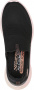 Слипоны женские Skechers ULTRA FLEX 3.0 черный/светло-розовый