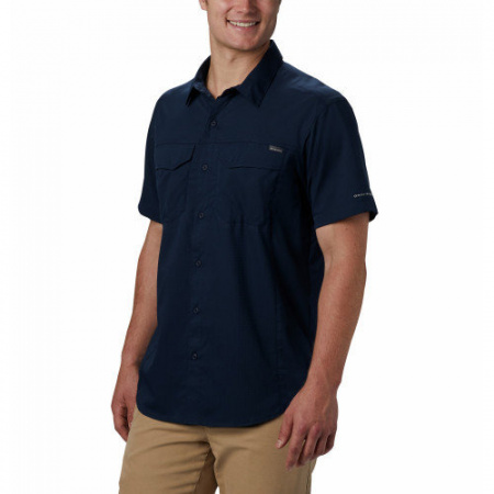 Рубашка мужская Columbia Silver Ridge Lite™ Short Sleeve Shirt dark-blue