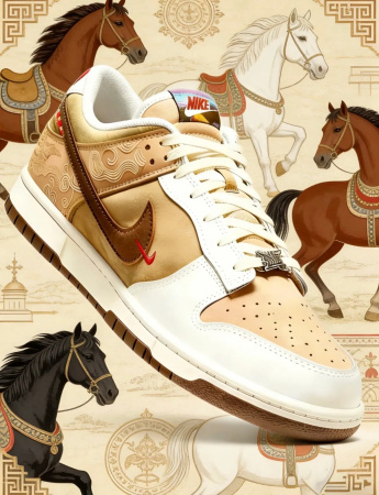 Кроссовки мужские NIKE DUNK LOW оливковый IQ1118-220