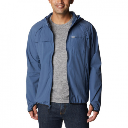 Куртка ветрозащитная мужская софт-шелл Columbia Garside™ II Hoodie синий