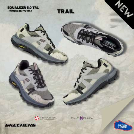 Кроссовки мужские Skechers EQUALIZER 5.0 TRAIL - SOLIX C бежевый 237790-NAT