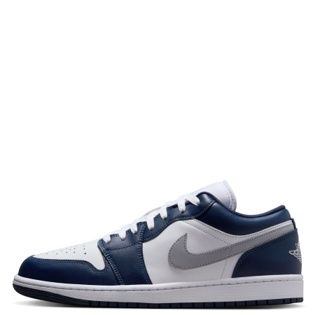 Кроссовки мужские AIR JORDAN 1 LOW синий/белый 553558-141