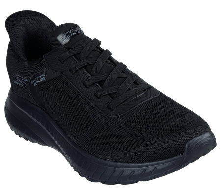 Кроссовки мужские Skechers BOBS Sport Squad Chaos - Solid Step черный 118312-BBK