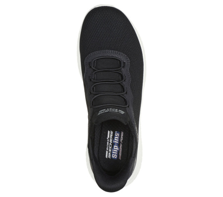 Кроссовки мужские Skechers Slip-ins: BOBS Sport Squad Chaos черный/белый 118300-BLK