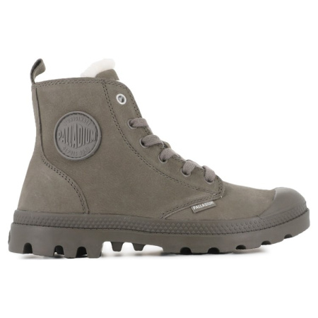 Ботинки женские Palladium PAMPA HI ZIP WL серо-зеленый 95982-281