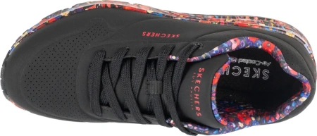 Кроссовки женские Skechers Uno - Majestic Garden черный 155583-BKMT